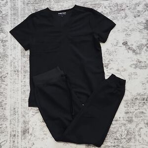 Black Mandala Scrub Set